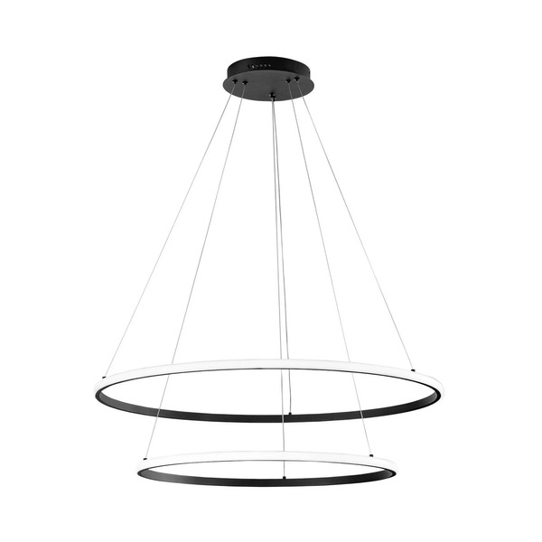  Luce Ambiente Design Luce Ambiente Design Axis Led Hanging Light, ø 80/60 Cm, Black, Metal, Cct 