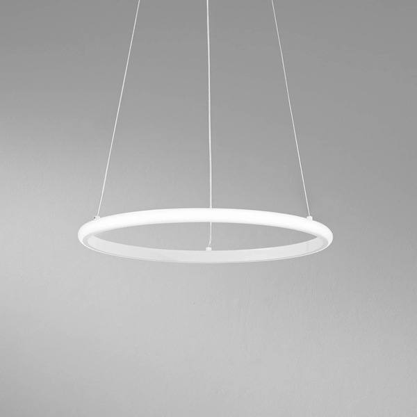  Luce Ambiente Design Luce Ambiente Design Axis Led Hanging Light, ø 40 Cm, White, Metal, Cct 