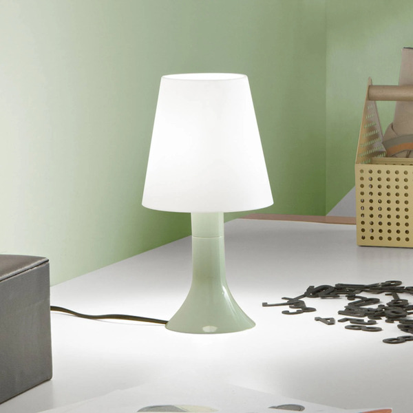  Luce Ambiente Design Luce Ambiente Design Bingo Lumetto Table Lamp, Green/white, Height 24.5 Cm 