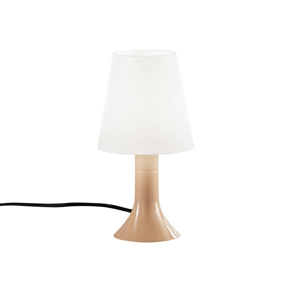  Luce Ambiente Design Luce Ambiente Design Bingo Lumetto Table Lamp, Mud-coloured/white, Height 24.5 Cm 