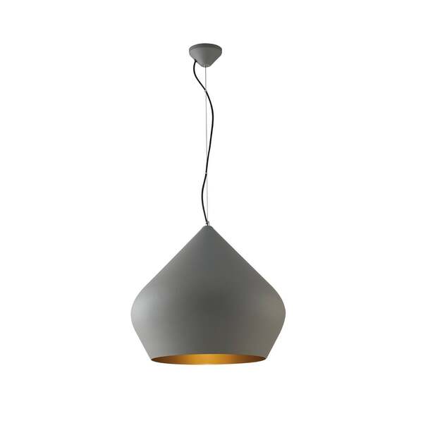  Luce Ambiente Design Luce Ambiente Design Tholos Hanging Light, Grey/gold, ø 52 Cm, Metal 