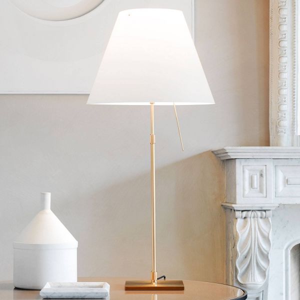  Luceplan Luceplan Costanza Table Lamp D13 Brass/white 