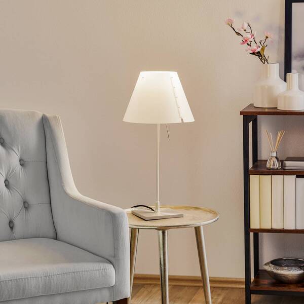  Luceplan Luceplan Costanzina Table Lamp, Aluminium, White 