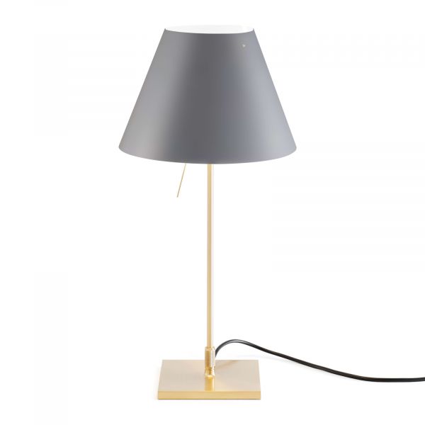  Luceplan Luceplan Costanzina Table Lamp Brass Concrete Grey 