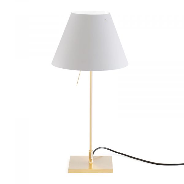  Luceplan Luceplan Costanzina Table Lamp Brass, Mist White 