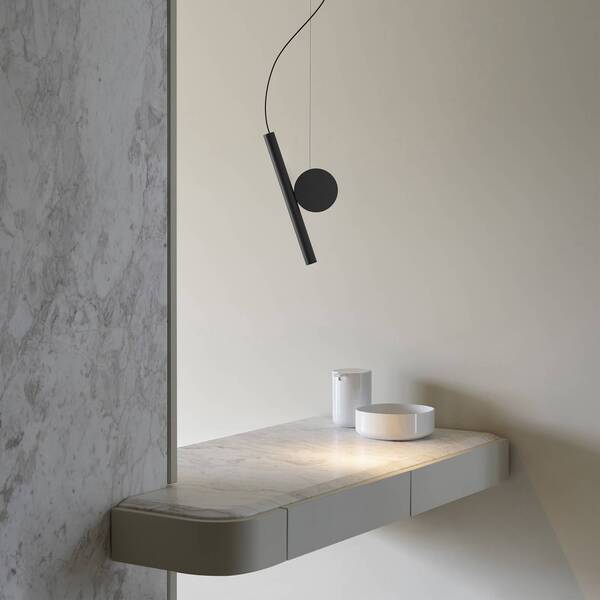  Luceplan Luceplan Doi, Smooth, Phase Dim, 2,700 k, Black 