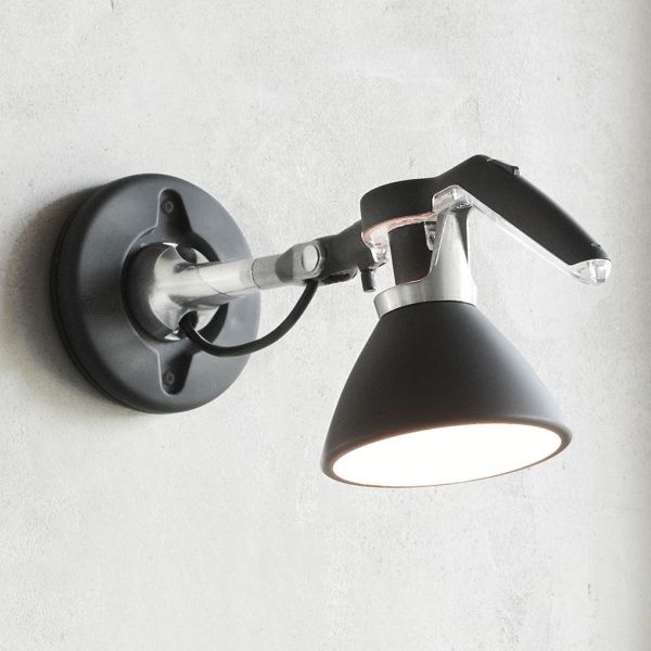  Luceplan Luceplan Fortebraccio Wall Spotlight ø 11 Cm Black 