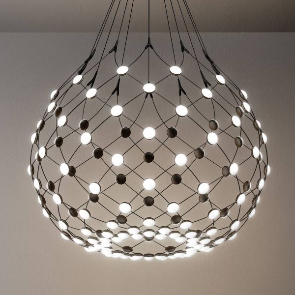  Luceplan Luceplan Mesh Pendant Lamp ø 80cm 2m Suspension System 