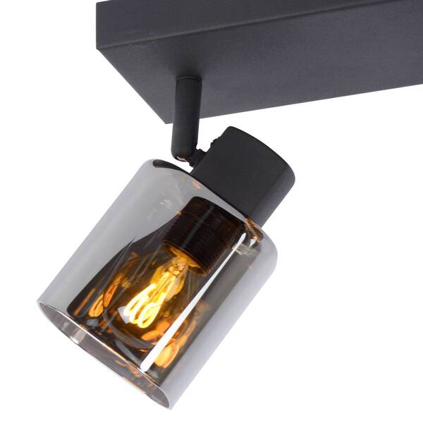  Lucide Lucide Alion Downlight, Smoky Grey, 3-bulb 