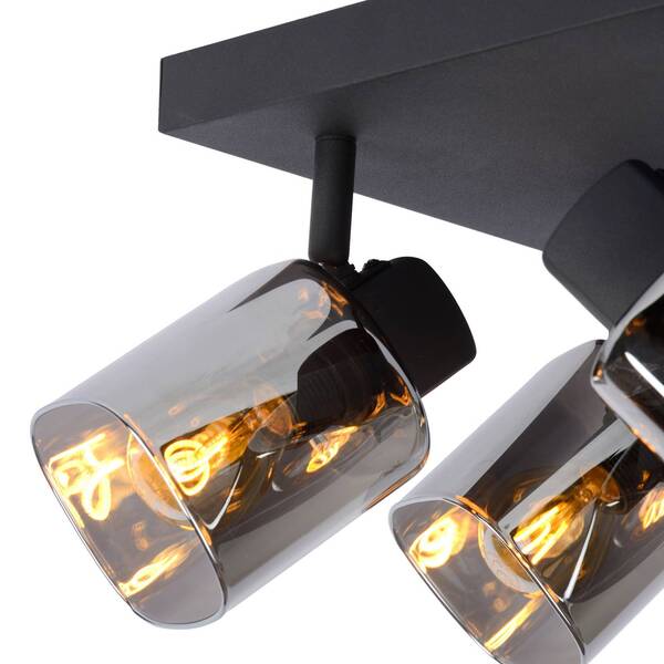 Lucide Lucide Alion Downlight, Smoky Grey, 4-bulb 
