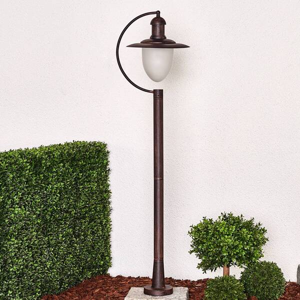  Lucide Lucide Aruba Path Light, Rusty Brown 