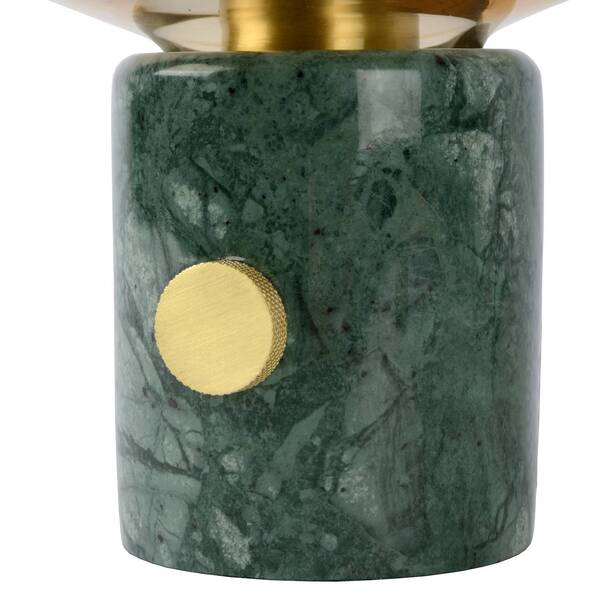  Lucide Lucide Charlize Table Lamp, Marbled Green/amber 