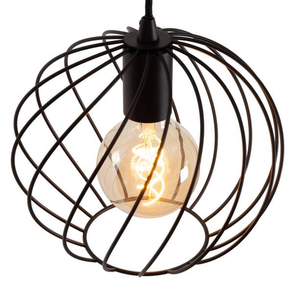  Lucide Lucide Danza Pendant Light, 1-bulb, ø 25 Cm, Black 