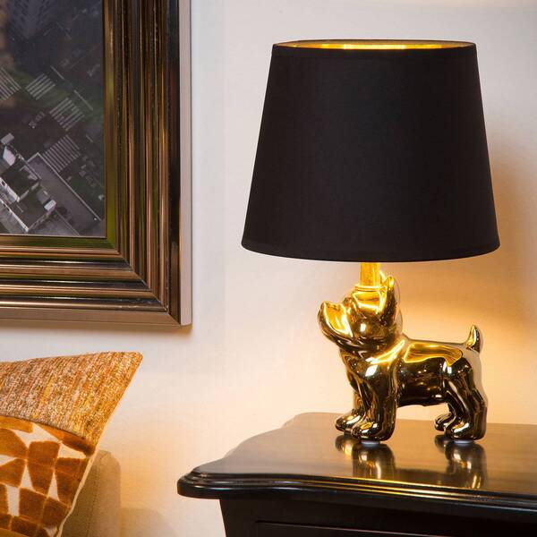  Lucide Lucide Extravaganza Sir Winston Table Lamp Gold/black 