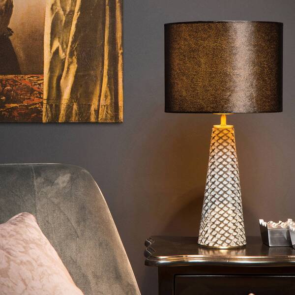  Lucide Lucide Extravaganza Velvet Table Lamp, Black 