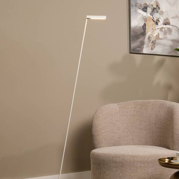  Lucide Lucide Lavale Led Floor Lamp, White, Dimmable, Height 138 Cm 