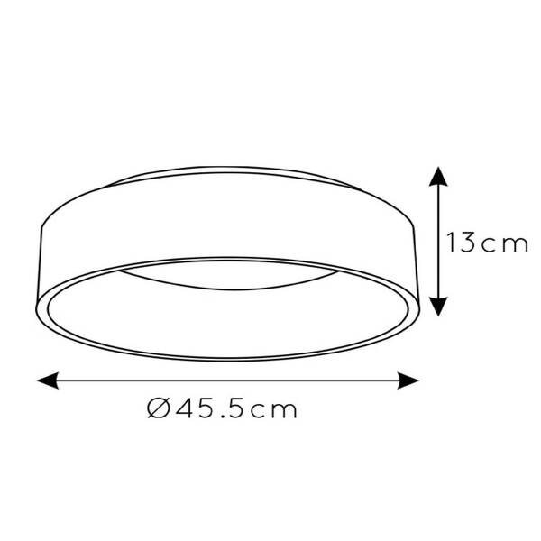  Lucide Lucide Led Ceiling Light Talowe Black ø 45 Cm 