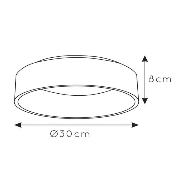  Lucide Lucide Led Ceiling Light Talowe Black ø 30 Cm 