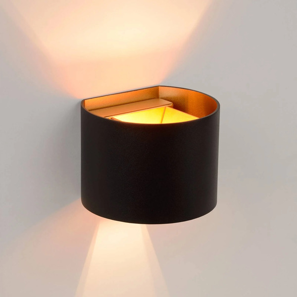  Lucide Lucide Led Wall Light Xio, Width 13 Cm, Black 