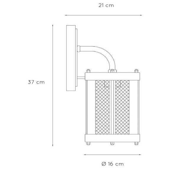 Lucide Lucide Makkum Outdoor Wall Light 
