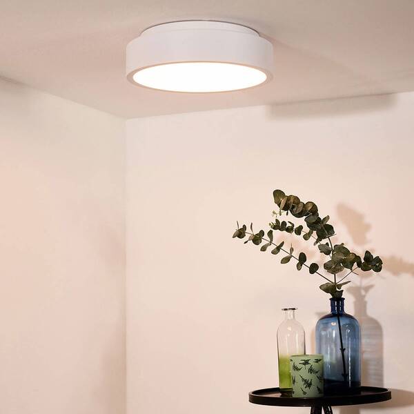  Lucide Lucide Talowe Led Ceiling Light, White, ø 30 Cm 