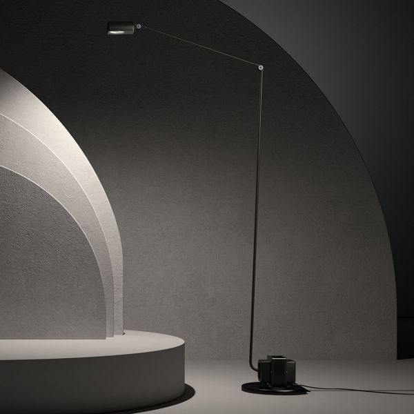  Lumina Lumina Daphine Led Floor Lamp 3,000k, Black 