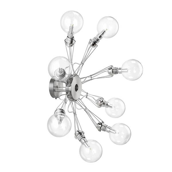  Lumina Lumina Matrix Otto 8-bulb Wall Light, Nickel 