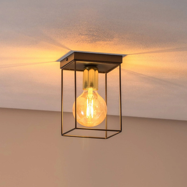 Luminex Luminex Anna Ceiling Light With Metal Frame, 1-bulb 