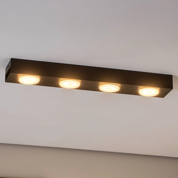  Luminex Luminex Downlight Ian In Black, 4-bulb 