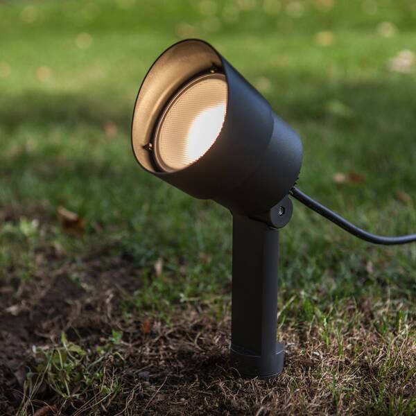  Lutec Lutec Explorer Led Ground Spike Light, Dark Grey, ø 9 Cm, Ip54 