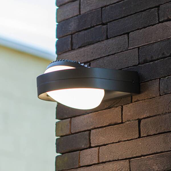  Lutec Lutec Fele Led Outdoor Wall Light, Dark Grey, 20 Cm, Metal, Ip54 