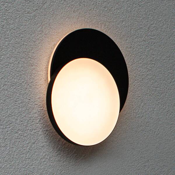  Lutec Lutec Led Outdoor Wall Light Goleta, Black, Variable Shape, Cct 