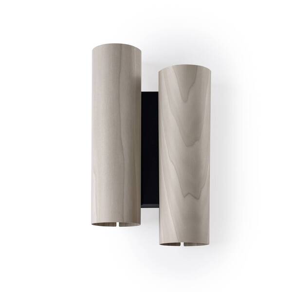  Lzf Lamps Lzf Lamps Lzf Black Note Duplet Wall Lamp Black/grey 