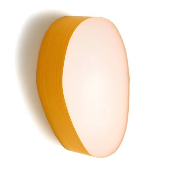  Lzf Lamps Lzf Lamps Lzf Guijarro Small Led Wall Light, Yellow 