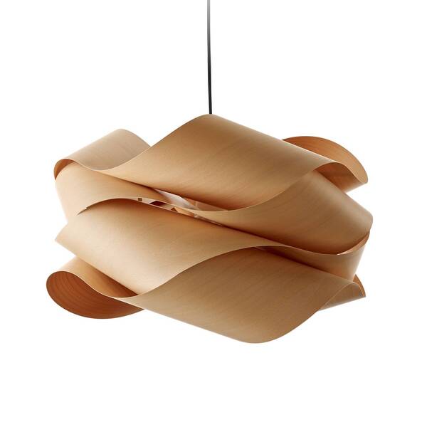  Lzf Lamps Lzf Lamps Lzf Link Pendant, Black Cable ø 69 Cm, Beech 