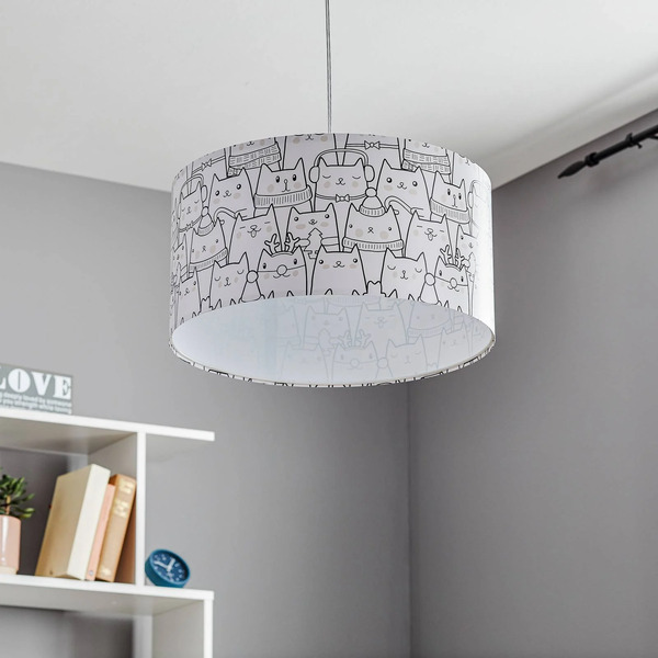  Maco Design Maco Design Cats Pendant Light Printed With A Cat Motif 
