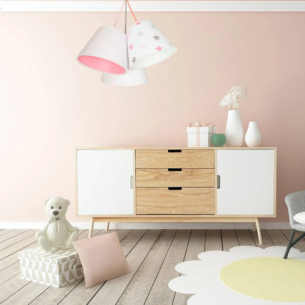  Maco Design Maco Design Children's Hanging Light Zsofia 3-bulb White/pink 