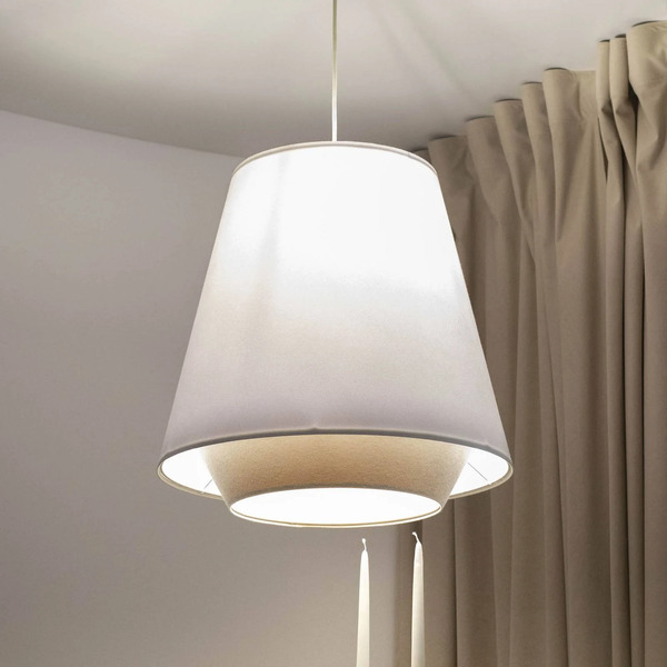 Maco Design Maco Design Sensei Doblo Pendant Light, White/beige, ø 50 Cm, Textile 