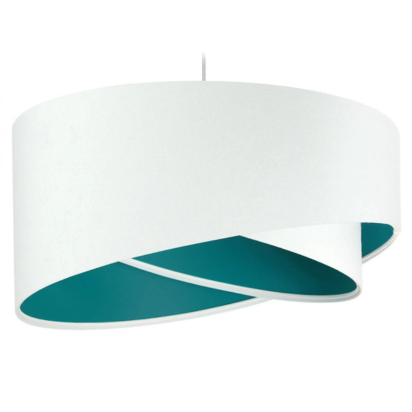  Maco Design Maco Design Vivien Pendant Lamp, Two-tone, White/turquoise 