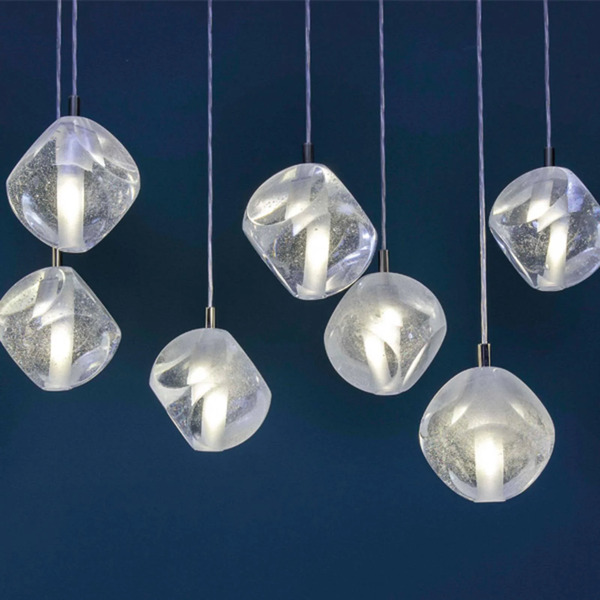  Marchetti Marchetti Glace Pendant Light Made Of Glass, 1-bulb 