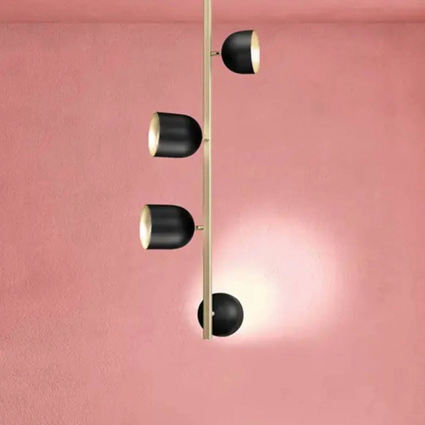  Marchetti Marchetti Led Ceiling Light Dome, Vertical, 73 Cm, Black 