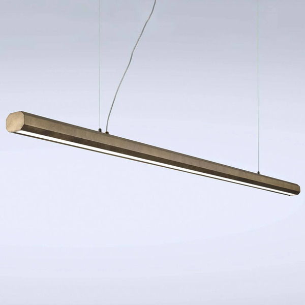  Marchetti Marchetti Led Pendant Light Materica Beam 200 Cm Brass 