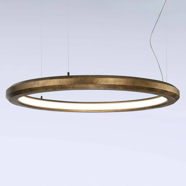  Marchetti Marchetti Led Pendant Light Materica Inside ø 90 Cm Brass 