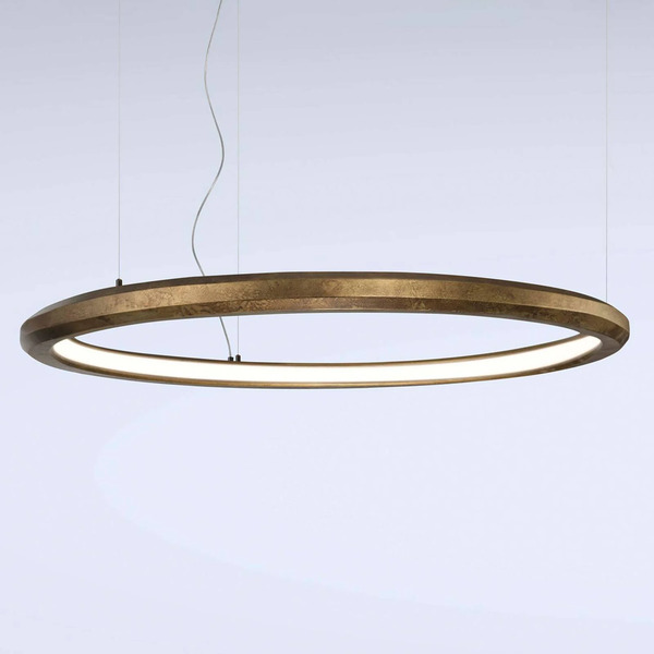  Marchetti Marchetti Led Pendant Light Materica Inside ø 120 Cm Brass 