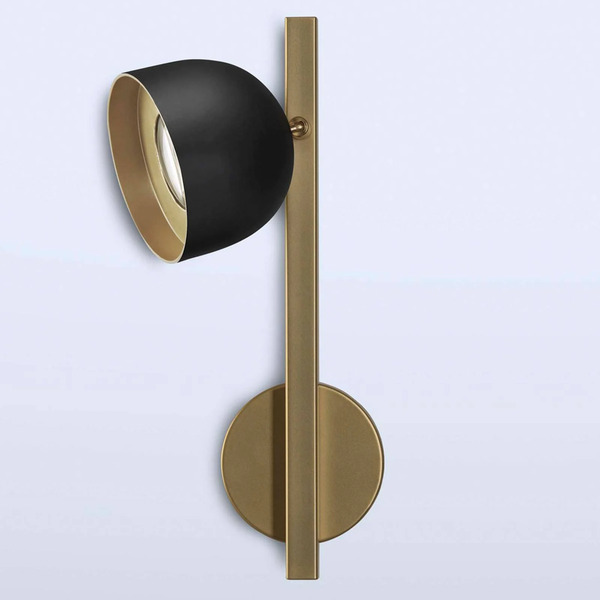  Marchetti Marchetti Led Wall Light Dome Black W. Straight Frame 
