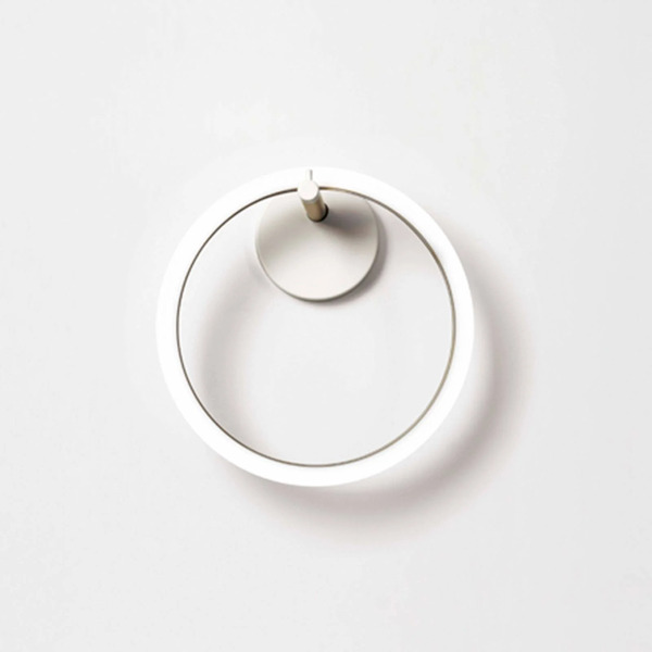  Marchetti Marchetti Led Wall Light Ulaop, One Ring, White 