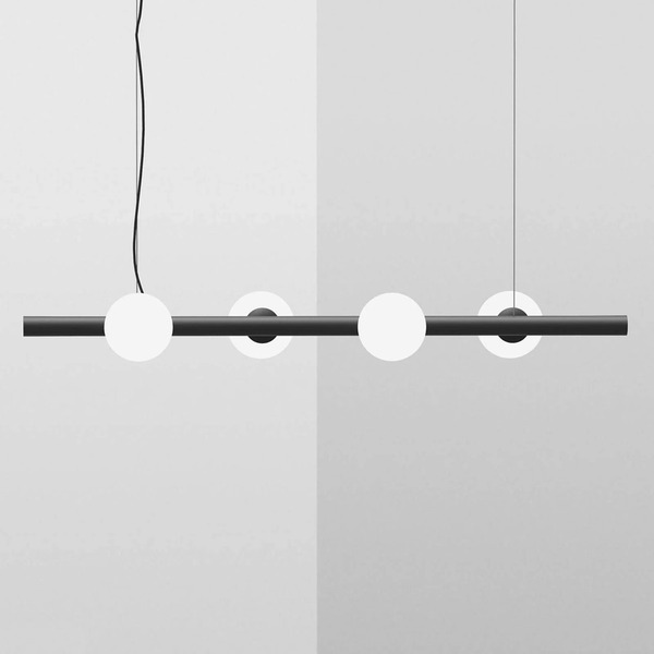  Marchetti Marchetti Tin Tin Pendant Light 4-bulb Black 