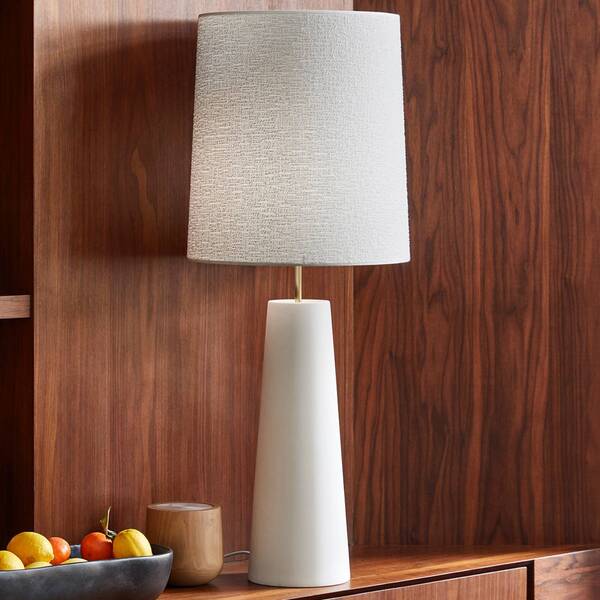  Market Set Market Set Cosiness Table Lamp, White Ceramic Base 