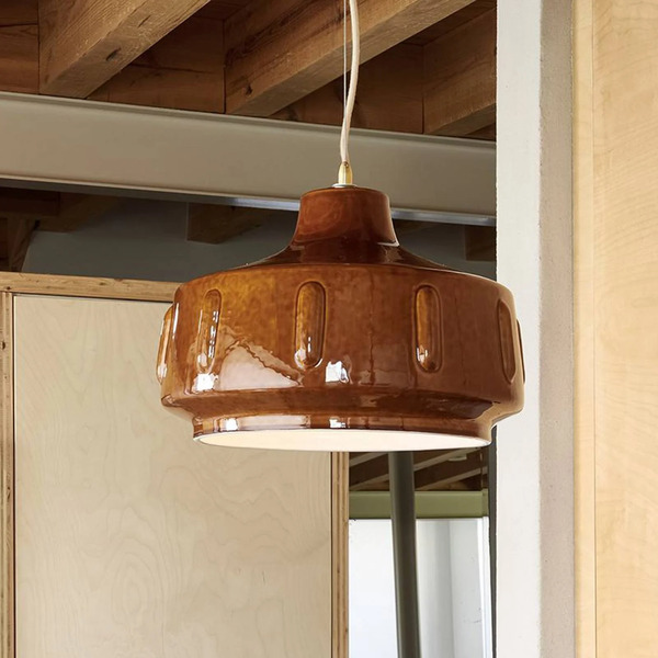  Market Set Market Set Hanging Light Jimmy, ø 38 Cm, Brown, Ceramic 