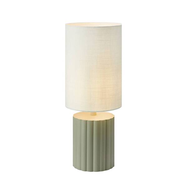  Markslöjd Markslöjd Can Table Lamp, White/grey, Height 57 Cm, Ceramic, Textile 